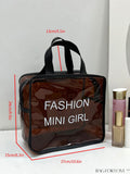 BagForLove - Portable Waterproof Cosmetic Bag with Large Capacity â Transparent and Frosted, Ideal for Travel and Swimming