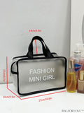 BagForLove - Portable Waterproof Cosmetic Bag with Large Capacity â Transparent and Frosted, Ideal for Travel and Swimming