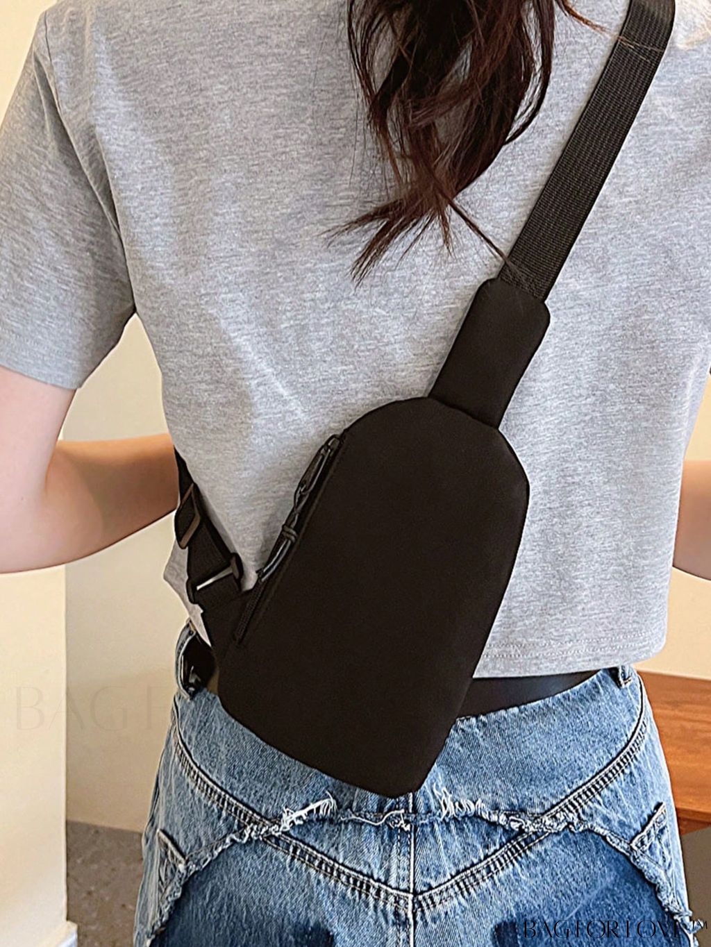 BagForLove - Unisex Solid Color Mini Sling Bag - Compact & Stylish