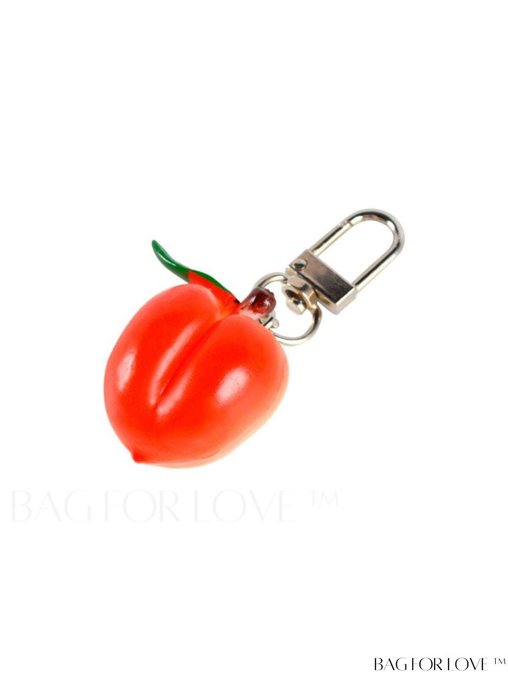 BagForLove - PVC Peach Decor Bag Charm - Stylish and Trendy Fashion Accessory