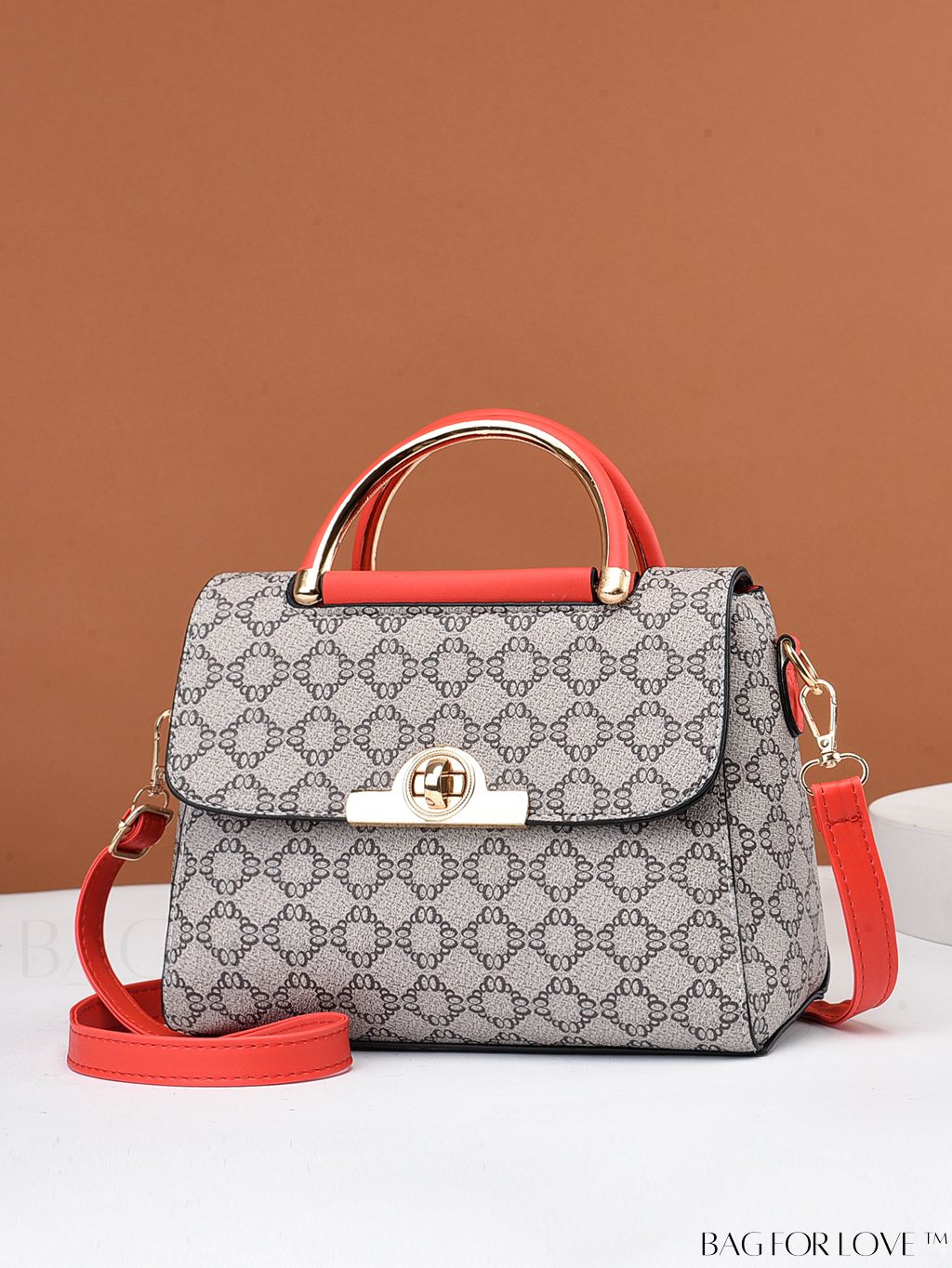 BagForLove - Chic Womens Square Crossbody Bag with Trendy Print Design