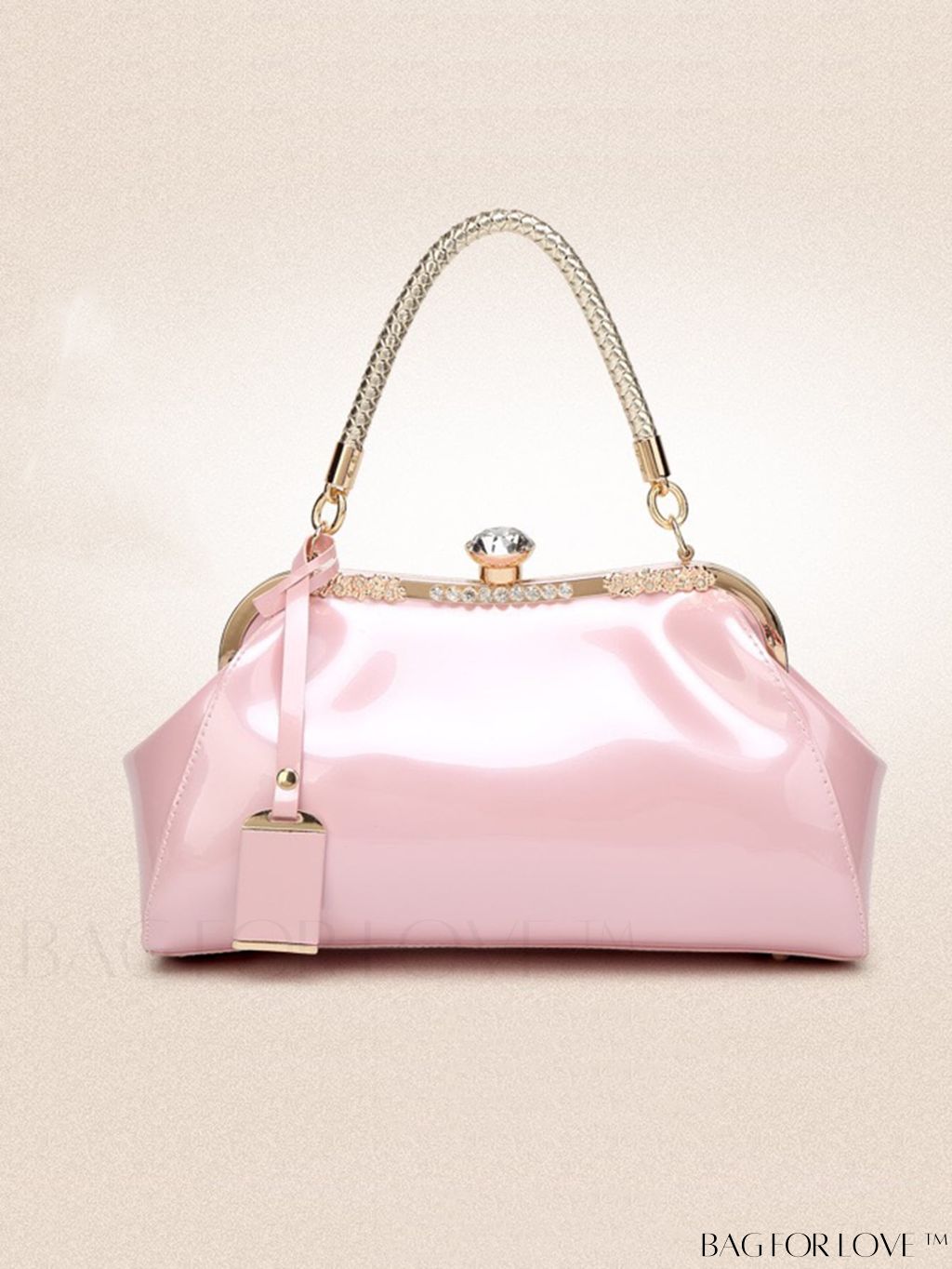 BagForLove - Stylish Top Handle Bag: Clasp Closure, Adjustable Shoulder Strap