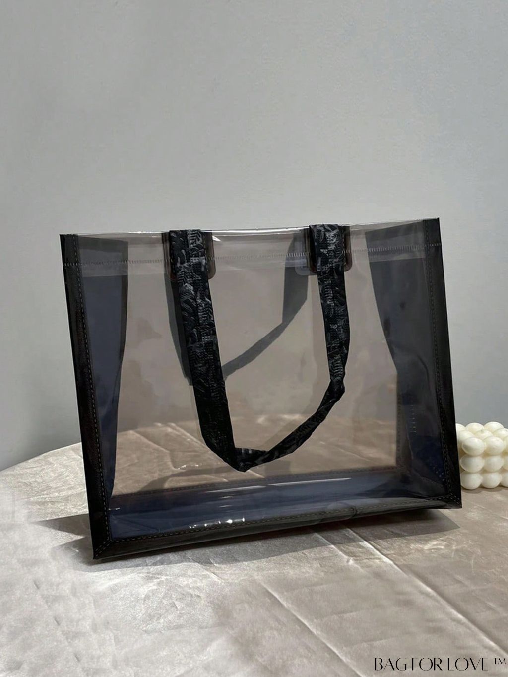 BagForLove - Clear Double Handle Beach Bag - 1pc