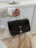 BagForLove - New Arrival: Mini Flap Shoulder Bag with Faux Pearl Embellishment