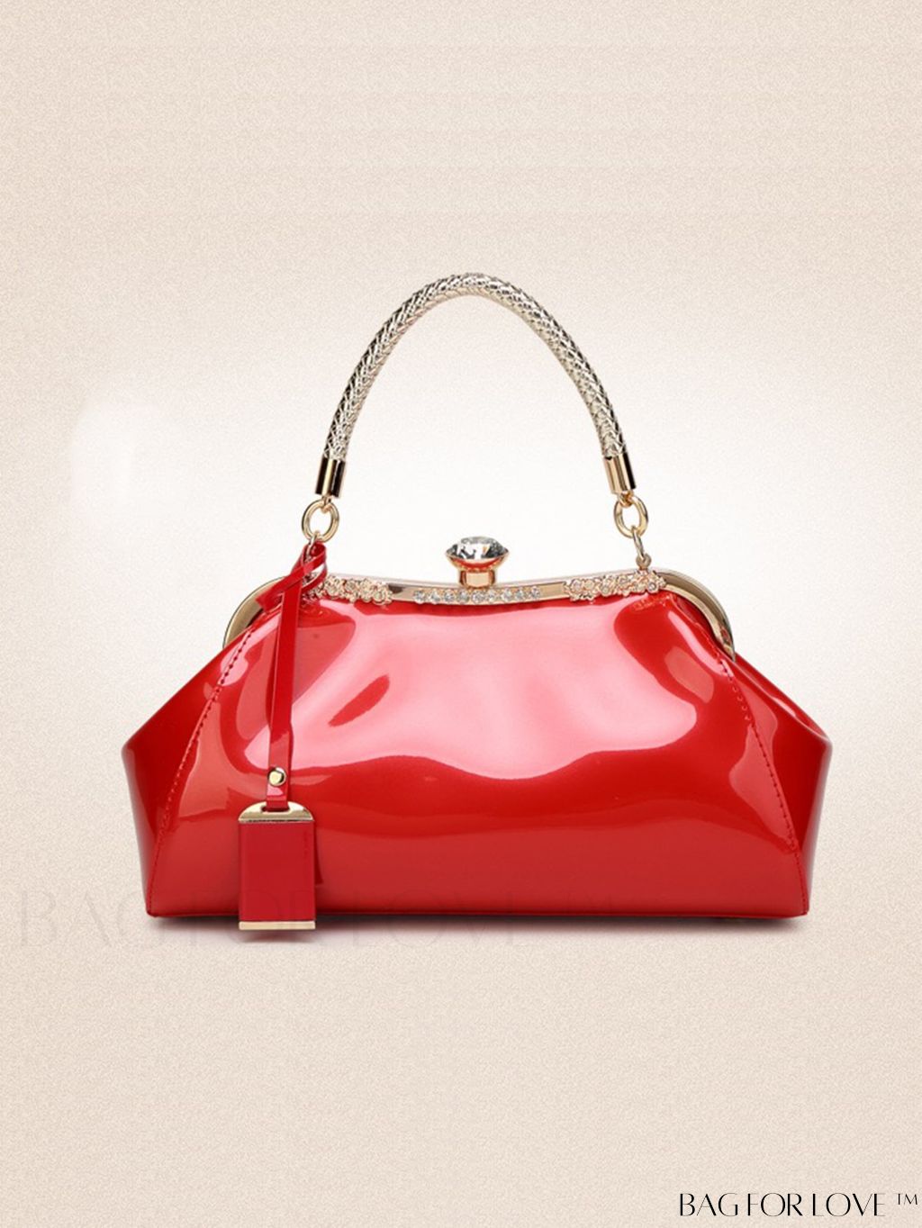 BagForLove - Stylish Top Handle Bag: Clasp Closure, Adjustable Shoulder Strap