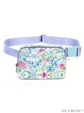 BagForLove - Floral Graphic Mini Fanny Pack - Adjustable Strap, Ideal Mothers Day Gift