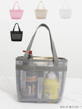 BagForLove - Minimalist Mesh Beach Bag with Large Capacity for Travel and Swimming, Ideal for Washing and Storage
