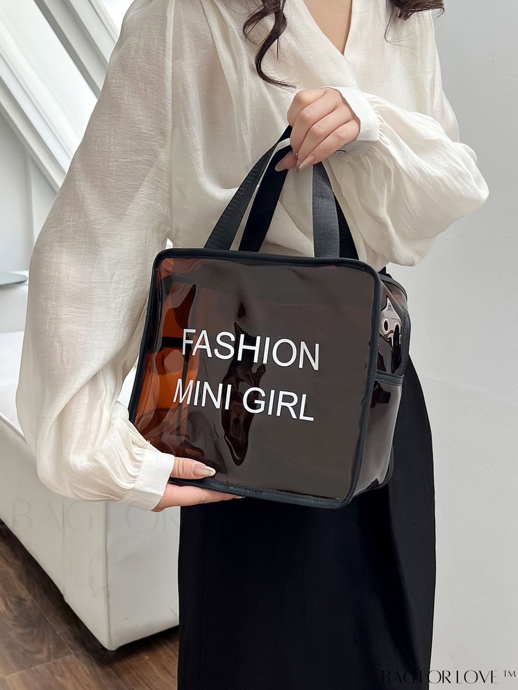 BagForLove - Portable Waterproof Cosmetic Bag with Large Capacity â Transparent and Frosted, Ideal for Travel and Swimming