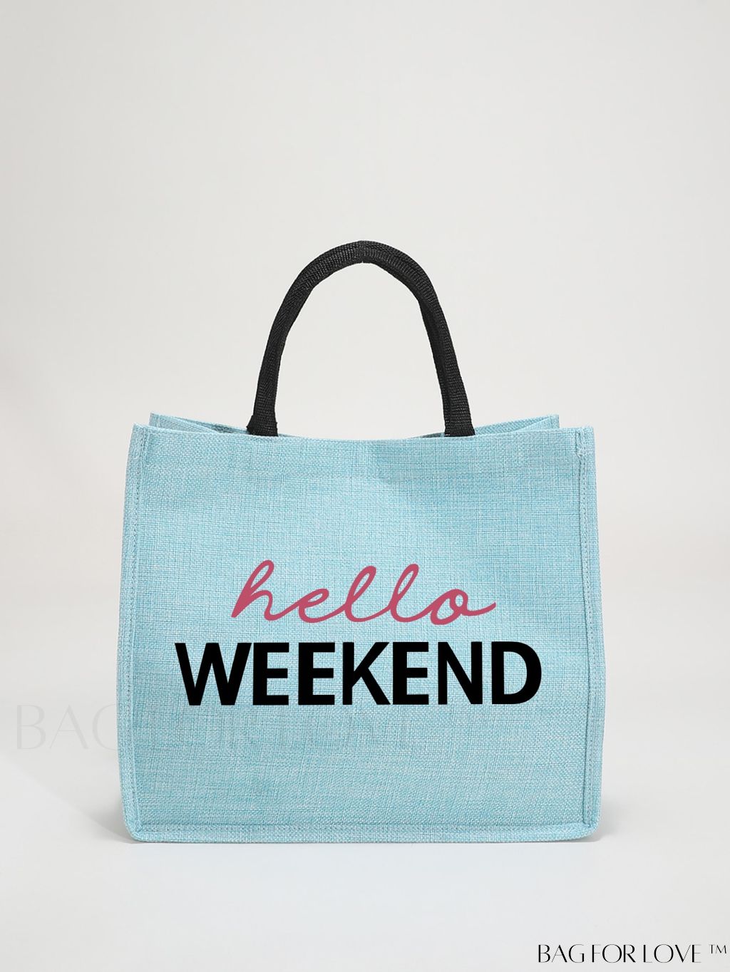 BagForLove - Versatile Tote: Stylish Letter Graphic Bag for Swimming, Gym, Shopping, and Travel