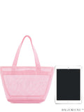 BagForLove - Minimalist Mesh Beach Bag with Large Capacity for Travel and Swimming, Ideal for Washing and Storage