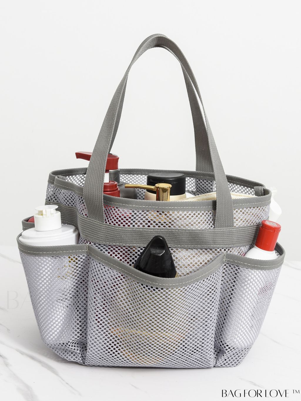 BagForLove - Minimalist Mesh Beach Bag with Large Capacity for Travel and Swimming, Ideal for Washing and Storage