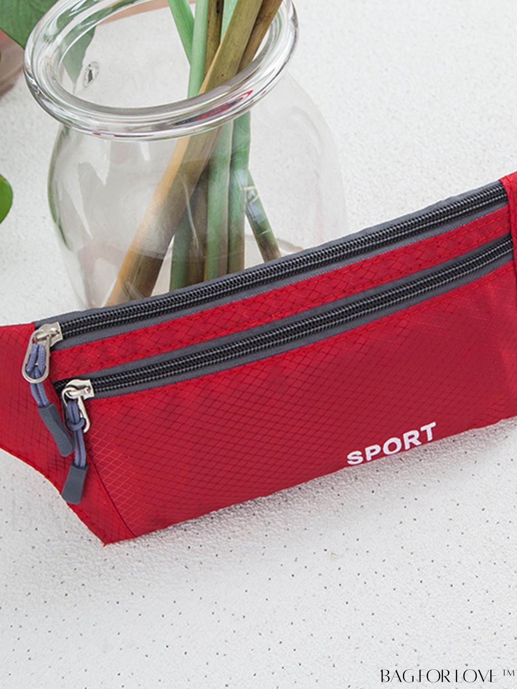 BagForLove - Letter Print Unisex Lightweight Waist Bag - Fashionable and Practical