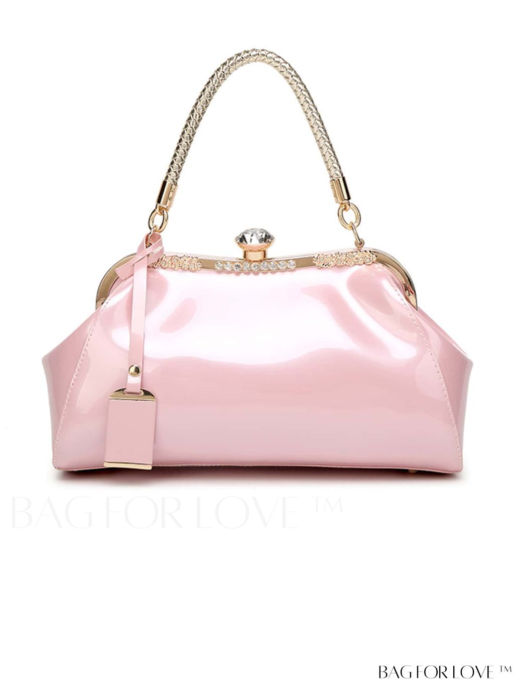 BagForLove - Stylish Top Handle Bag: Clasp Closure, Adjustable Shoulder Strap