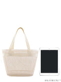 BagForLove - Minimalist Mesh Beach Bag with Large Capacity for Travel and Swimming, Ideal for Washing and Storage