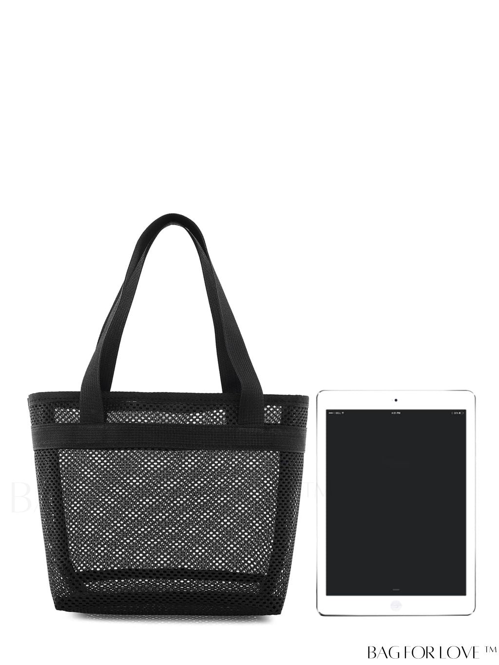 BagForLove - Minimalist Mesh Beach Bag with Large Capacity for Travel and Swimming, Ideal for Washing and Storage