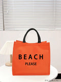 BagForLove - Versatile Tote: Stylish Letter Graphic Bag for Swimming, Gym, Shopping, and Travel