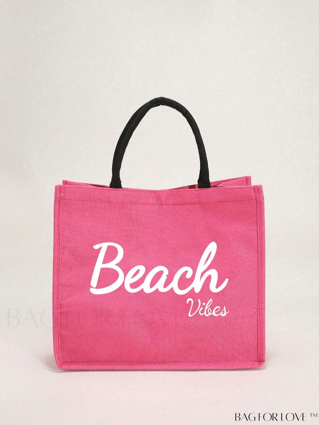 BagForLove - Versatile Tote: Stylish Letter Graphic Bag for Swimming, Gym, Shopping, and Travel
