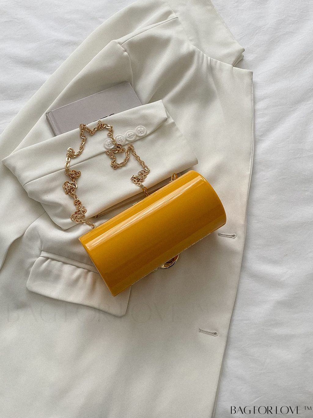 BagForLove - Stylish Acrylic Chain Handbag with Unique Box Shape