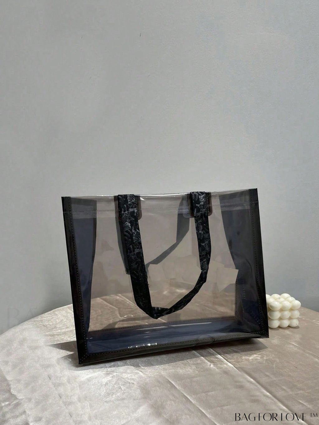 BagForLove - Clear Double Handle Beach Bag - 1pc