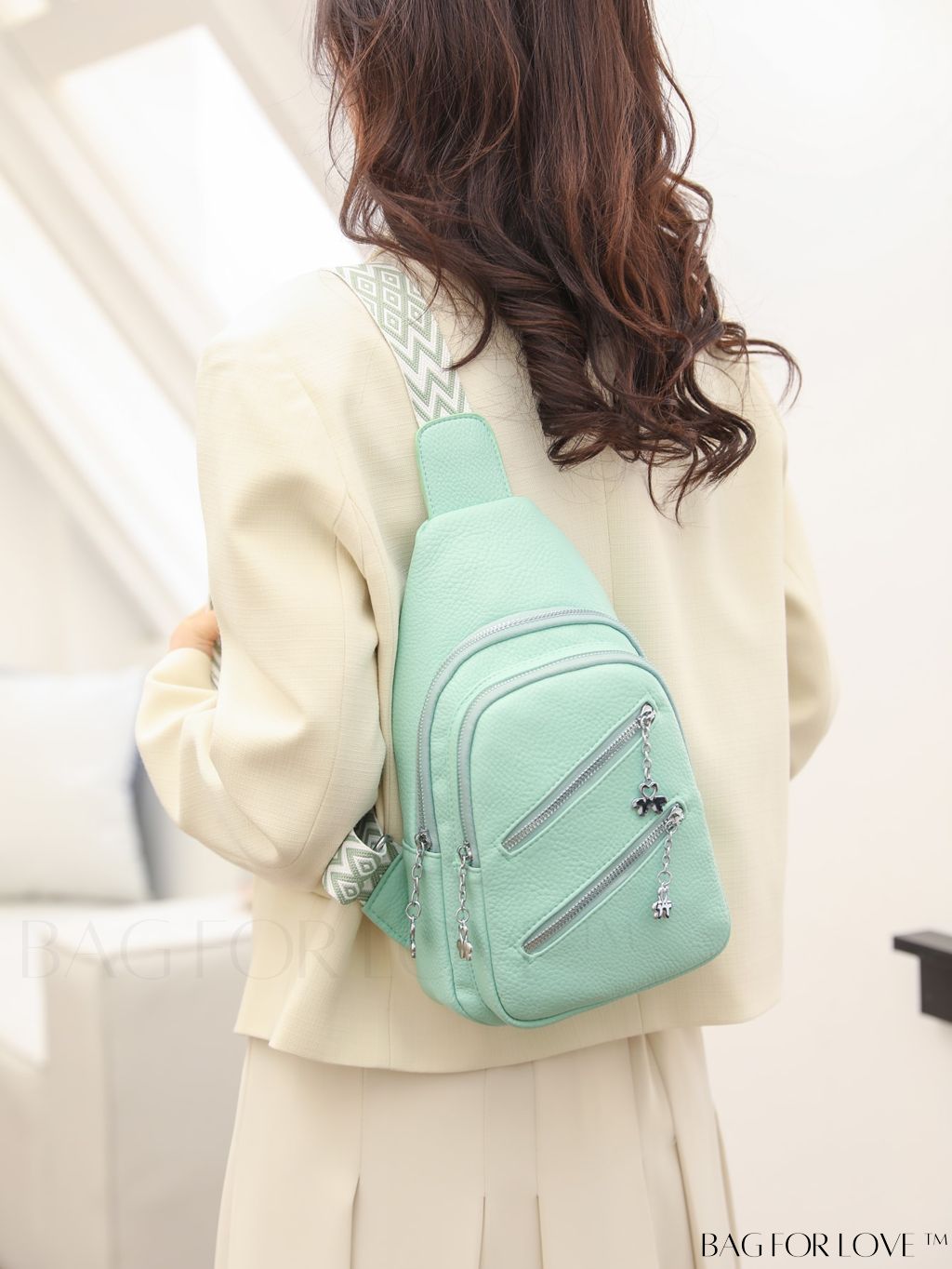 BagForLove - Compact Womens Waist Bag with Dual Zippers and Multiple Pockets