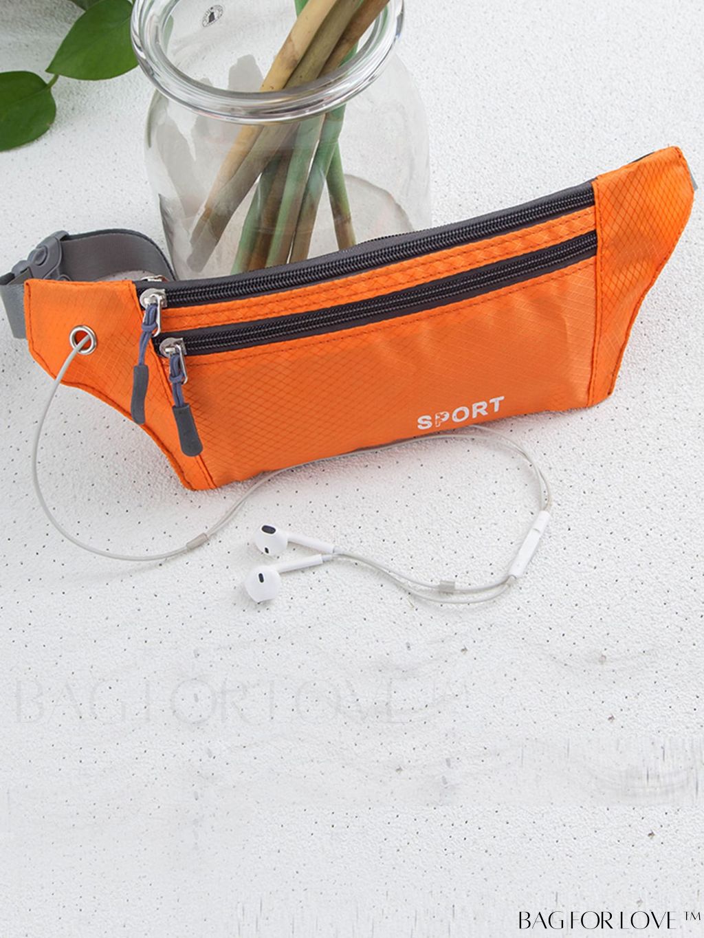 BagForLove - Letter Print Unisex Lightweight Waist Bag - Fashionable and Practical
