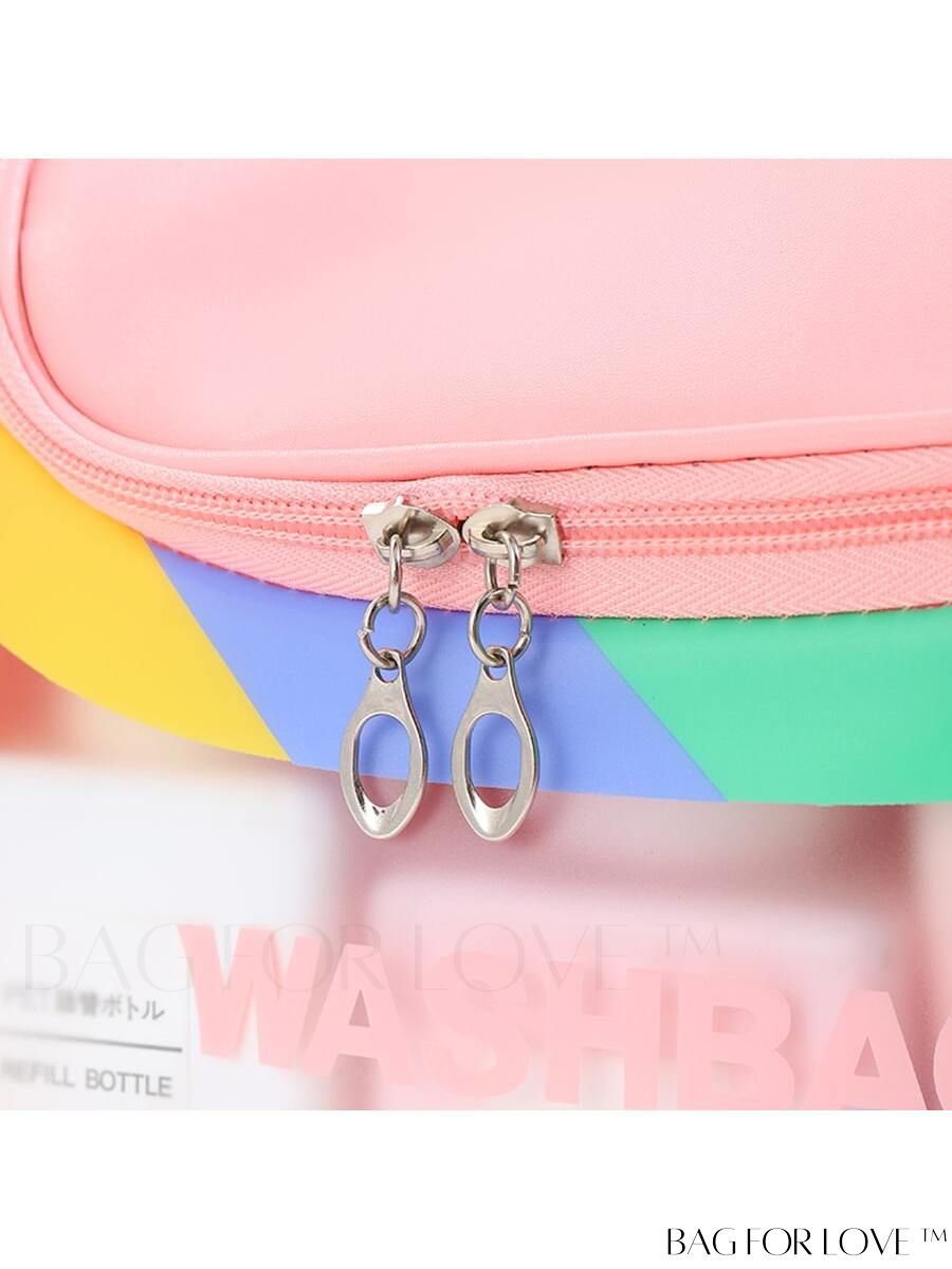 BagForLove - Waterproof PVC Toiletry Bag - Large Capacity, Portable and Two-toned Design