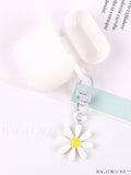 BagForLove - Daisy Flower Keychain: Stylish Earphone Cover, Keyring Bag, and Purse/Backpack Pendant with Car Key Chain Ornament