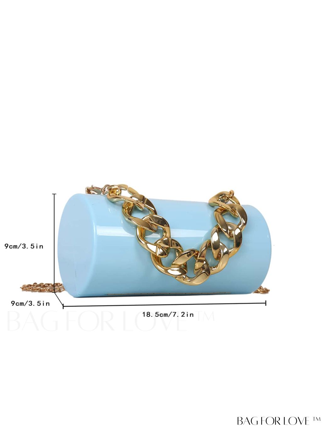 BagForLove - Stylish Acrylic Chain Handbag with Unique Box Shape