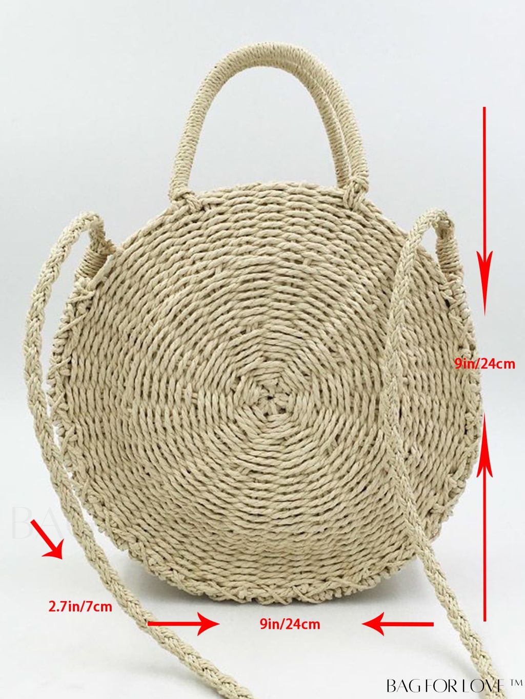 BagForLove - Stylish Straw Woven Beach Bag - Perfect for Summer