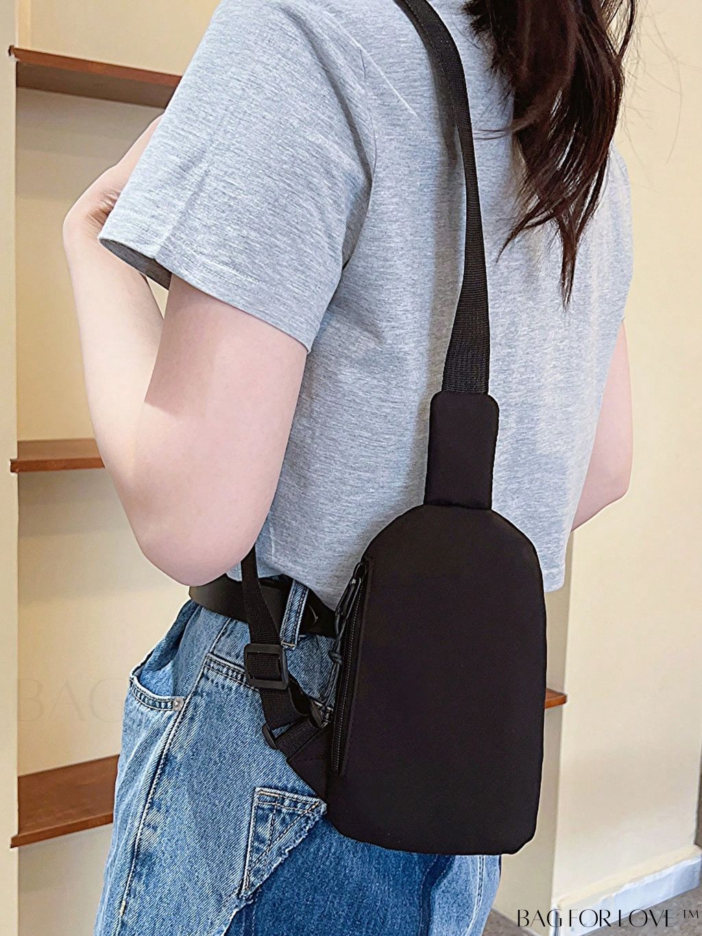 BagForLove - Unisex Solid Color Mini Sling Bag - Compact & Stylish