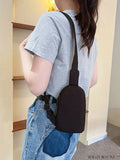 BagForLove - Black Minimalist Sling Bag with Zip Closure - Compact & Stylish