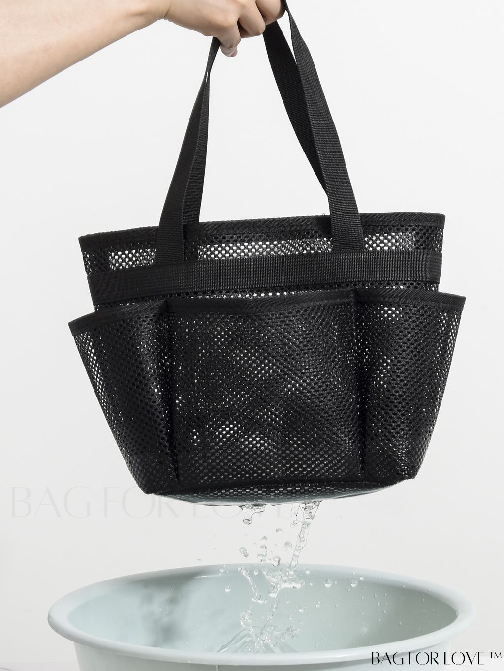 BagForLove - Minimalist Mesh Beach Bag with Large Capacity for Travel and Swimming, Ideal for Washing and Storage