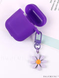 BagForLove - Daisy Flower Keychain: Stylish Earphone Cover, Keyring Bag, and Purse/Backpack Pendant with Car Key Chain Ornament