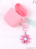 BagForLove - Daisy Flower Keychain: Stylish Earphone Cover, Keyring Bag, and Purse/Backpack Pendant with Car Key Chain Ornament