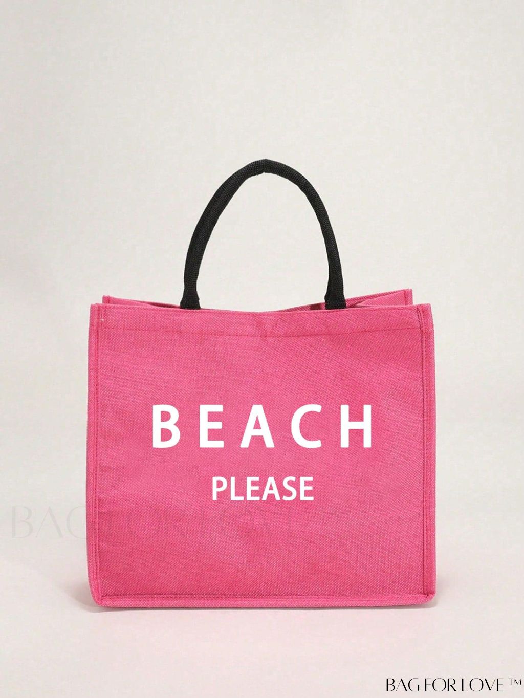BagForLove - Versatile Tote: Stylish Letter Graphic Bag for Swimming, Gym, Shopping, and Travel
