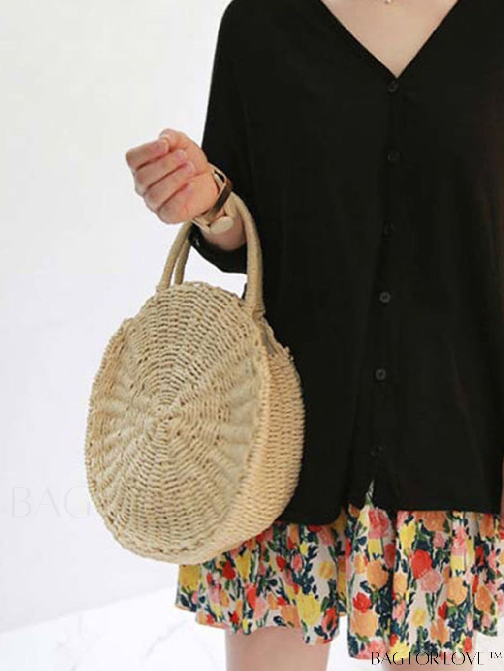 BagForLove - Stylish Straw Woven Beach Bag - Perfect for Summer