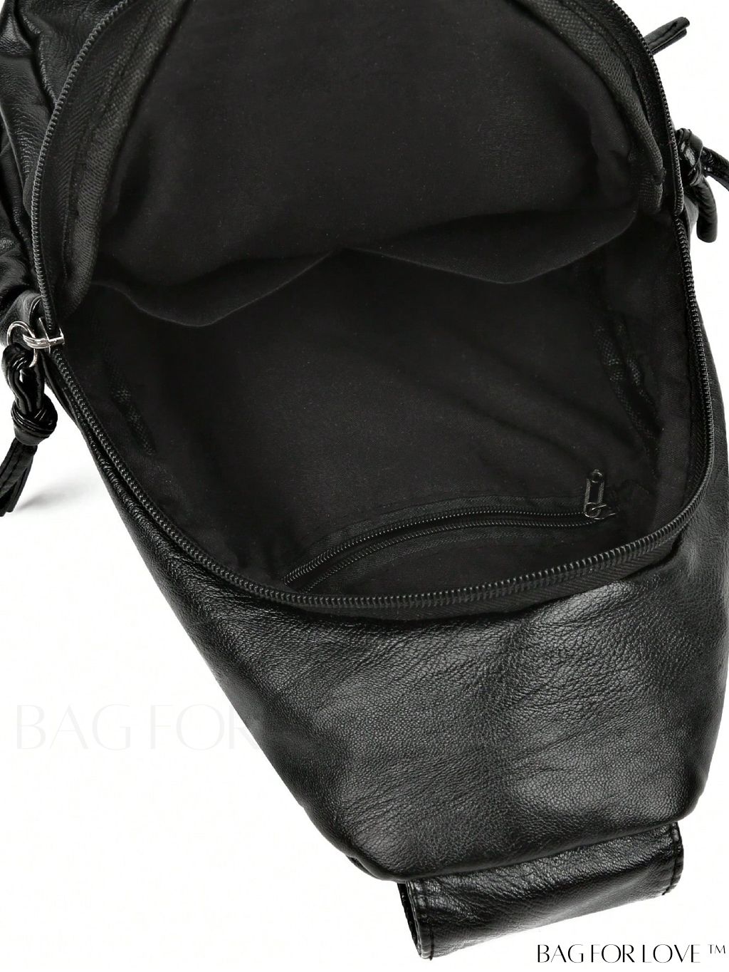 BagForLove - Stylish Black Studded Sling Bag with Adjustable Strap for Everyday Use