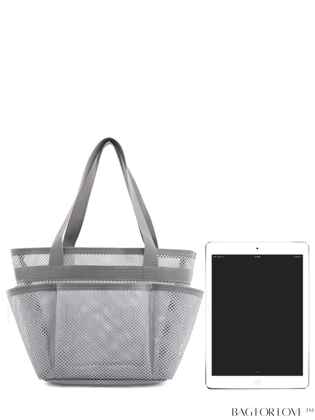 BagForLove - Minimalist Mesh Beach Bag with Large Capacity for Travel and Swimming, Ideal for Washing and Storage