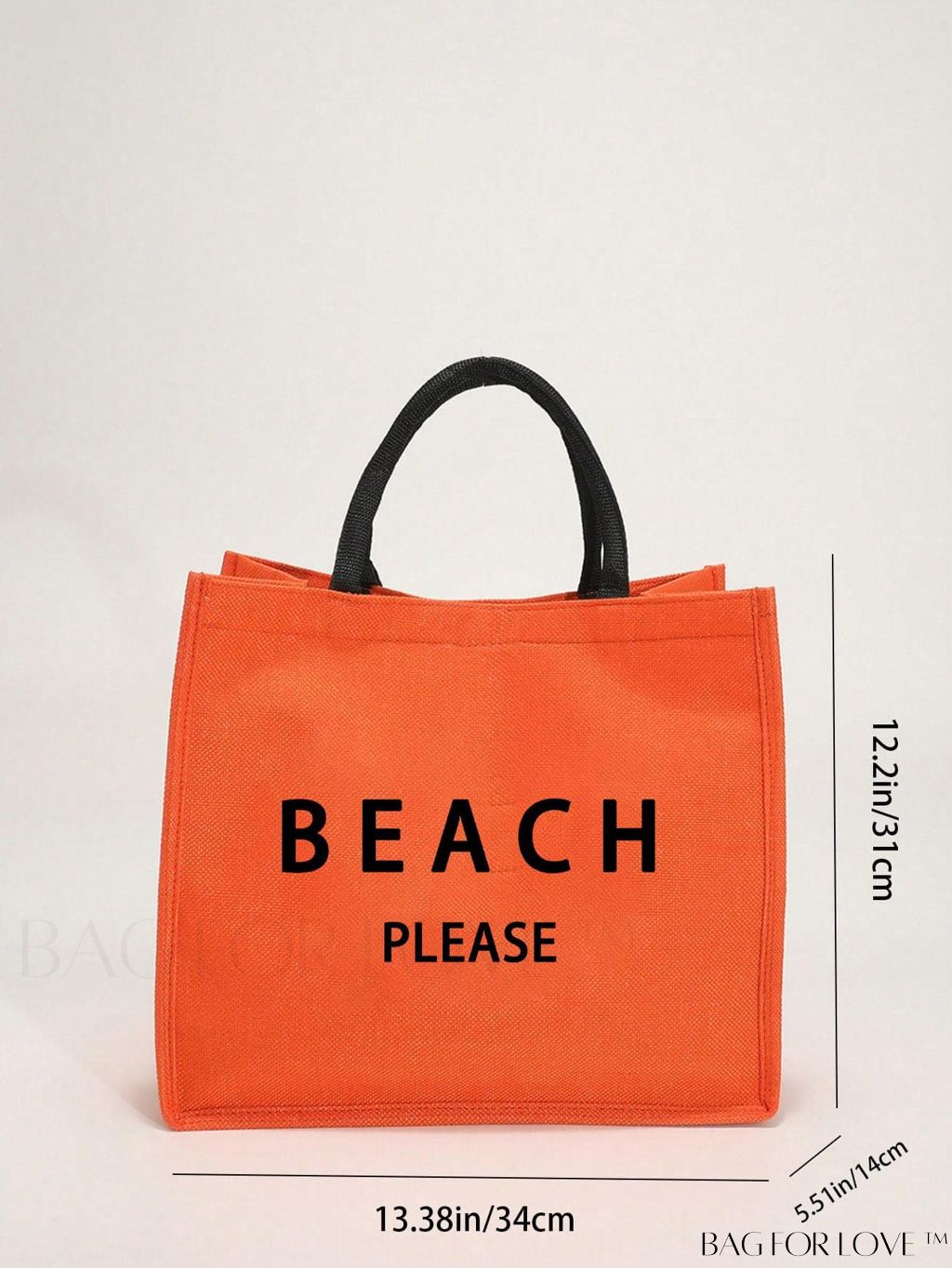 BagForLove - Versatile Tote: Stylish Letter Graphic Bag for Swimming, Gym, Shopping, and Travel