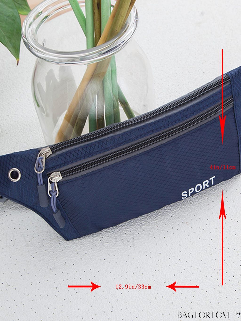 BagForLove - Letter Print Unisex Lightweight Waist Bag - Fashionable and Practical