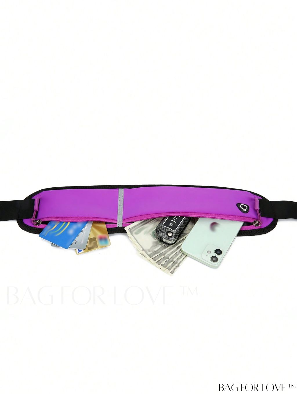 BagForLove - Adjustable Oversized Fanny Pack with Zipper Release Buckle - Convenient and Stylish