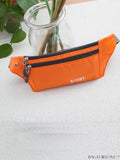 BagForLove - Letter Print Unisex Lightweight Waist Bag - Fashionable and Practical