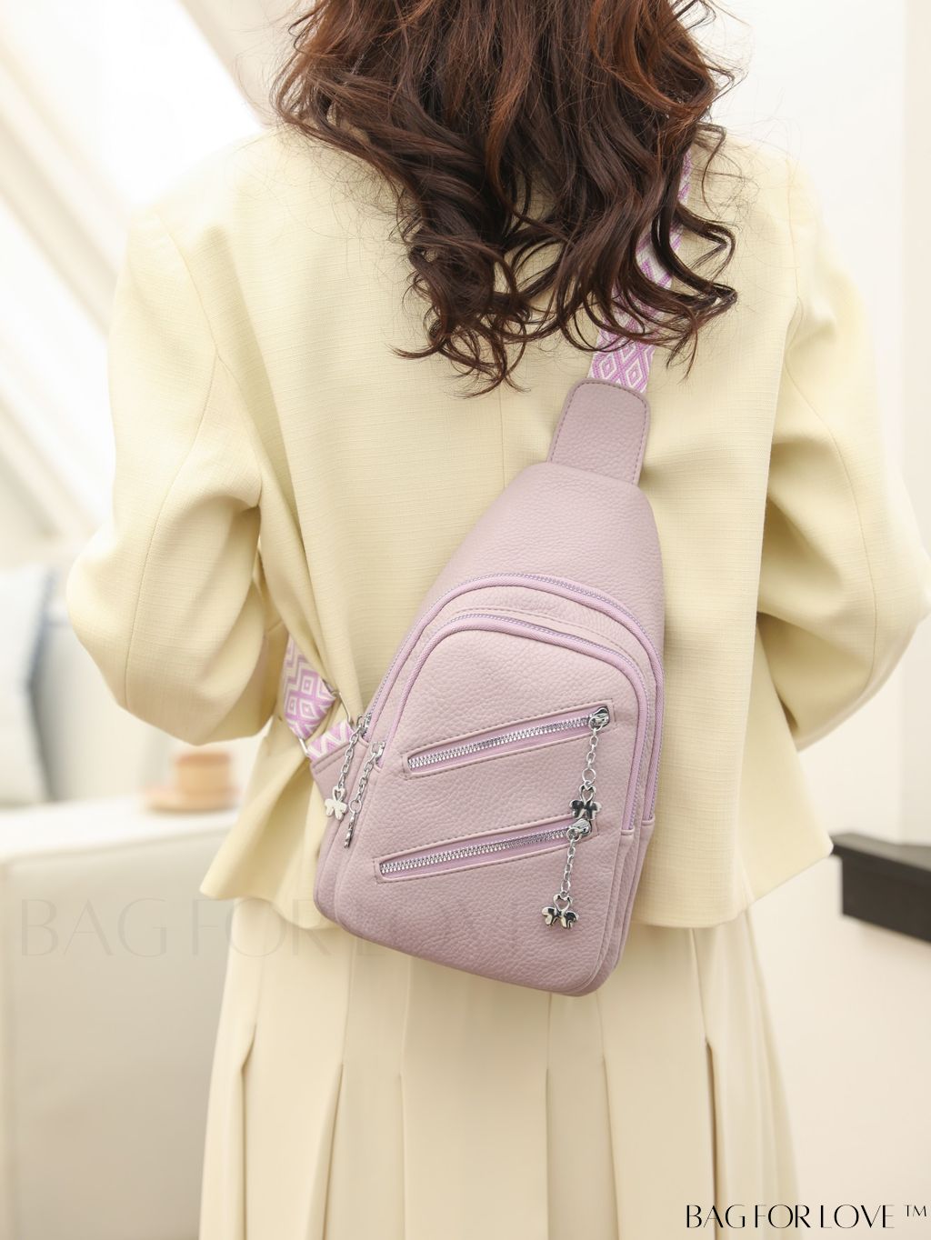 BagForLove - Compact Womens Waist Bag with Dual Zippers and Multiple Pockets