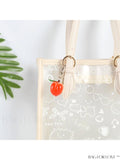 BagForLove - PVC Peach Decor Bag Charm - Stylish and Trendy Fashion Accessory