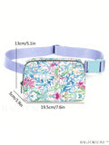 BagForLove - Floral Graphic Mini Fanny Pack - Adjustable Strap, Ideal Mothers Day Gift