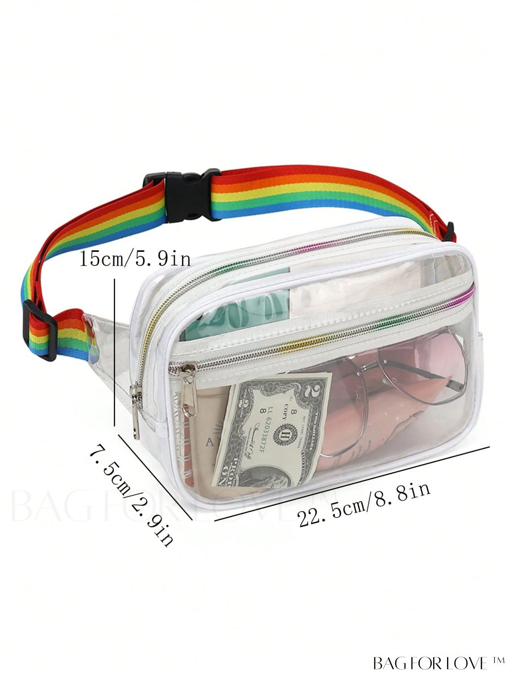 BagForLove - Floral Graphic Mini Fanny Pack - Adjustable Strap, Ideal Mothers Day Gift