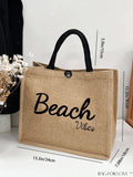BagForLove - Versatile Tote: Stylish Letter Graphic Bag for Swimming, Gym, Shopping, and Travel