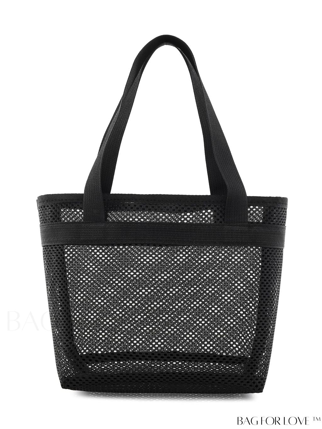 BagForLove - Minimalist Mesh Beach Bag with Large Capacity for Travel and Swimming, Ideal for Washing and Storage