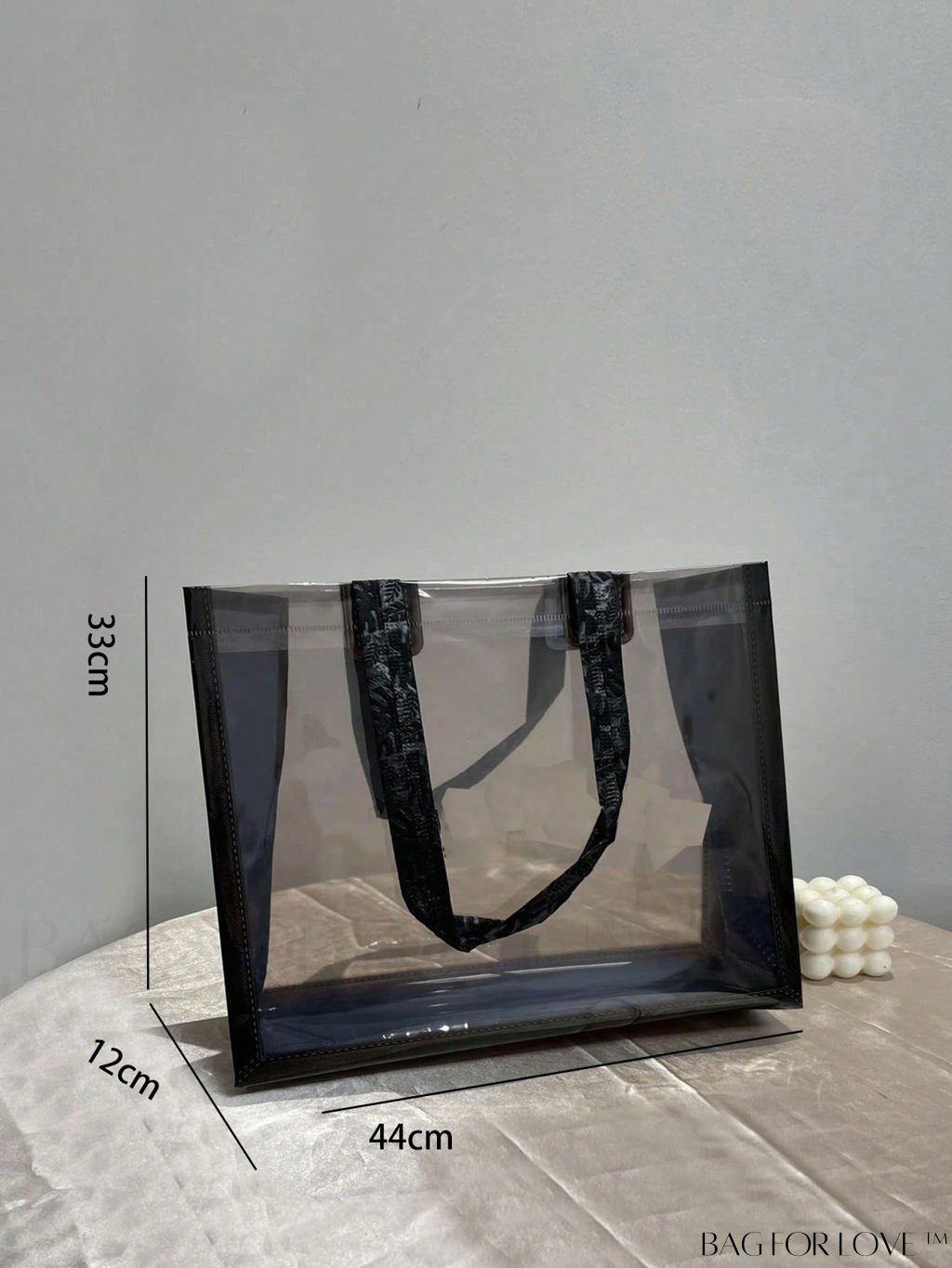 BagForLove - Clear Double Handle Beach Bag - 1pc