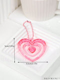 BagForLove - Stylish Heart Bag Charm: Elegant Keychain for Bag, Car, or Phone Decoration